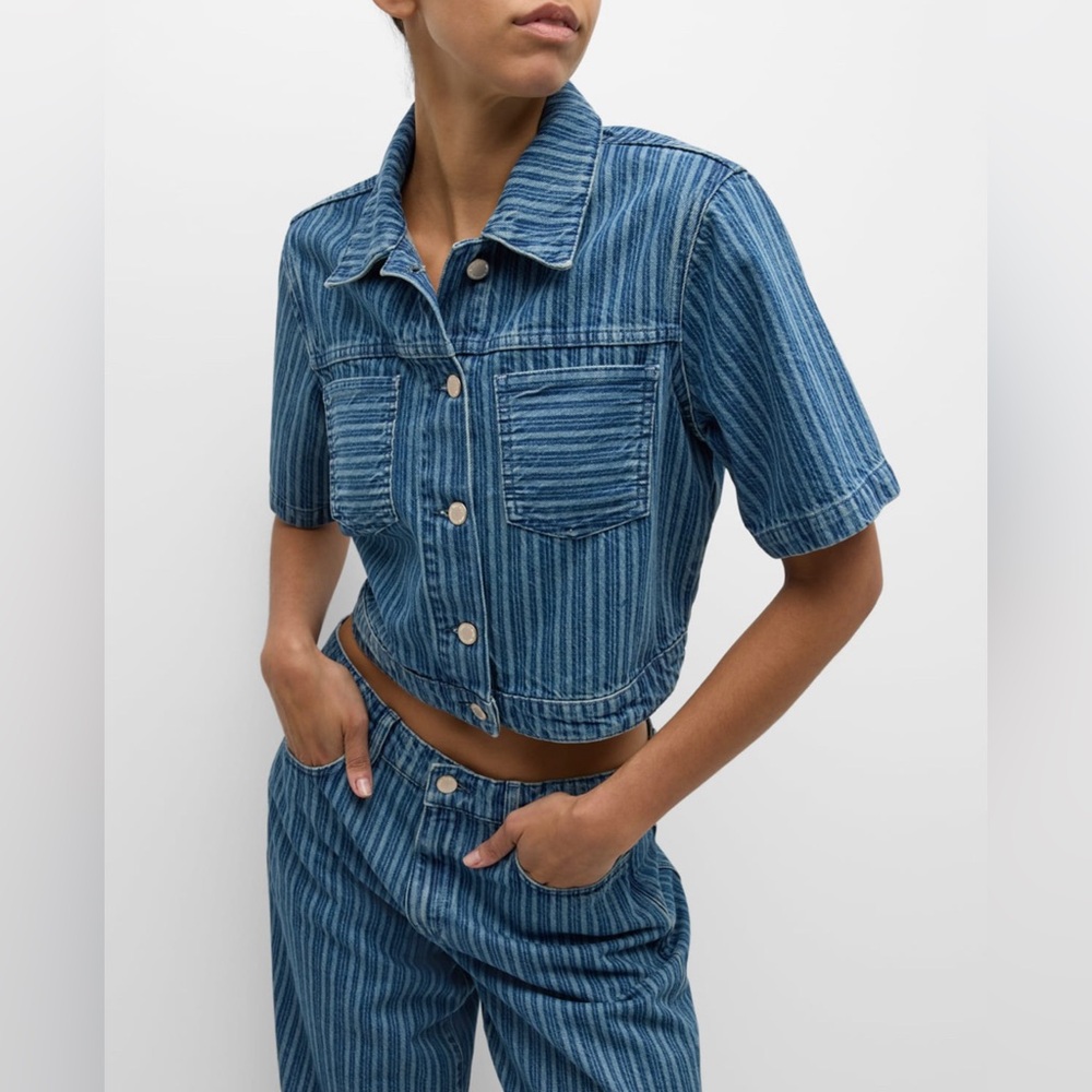 Triarchy Striped Denim Set (size Small)